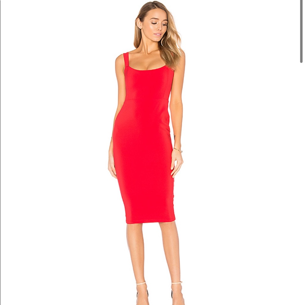 Nookie Glamour Dress in Cherry